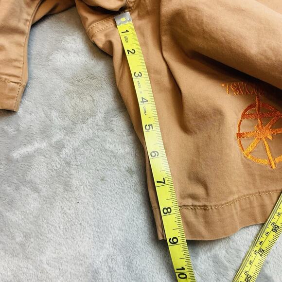 Levis XX Chino Shorts Punk Logos Mens 36 Tan 7Seconds Punx Hardcore Rock Stretch - Picture 10 of 11